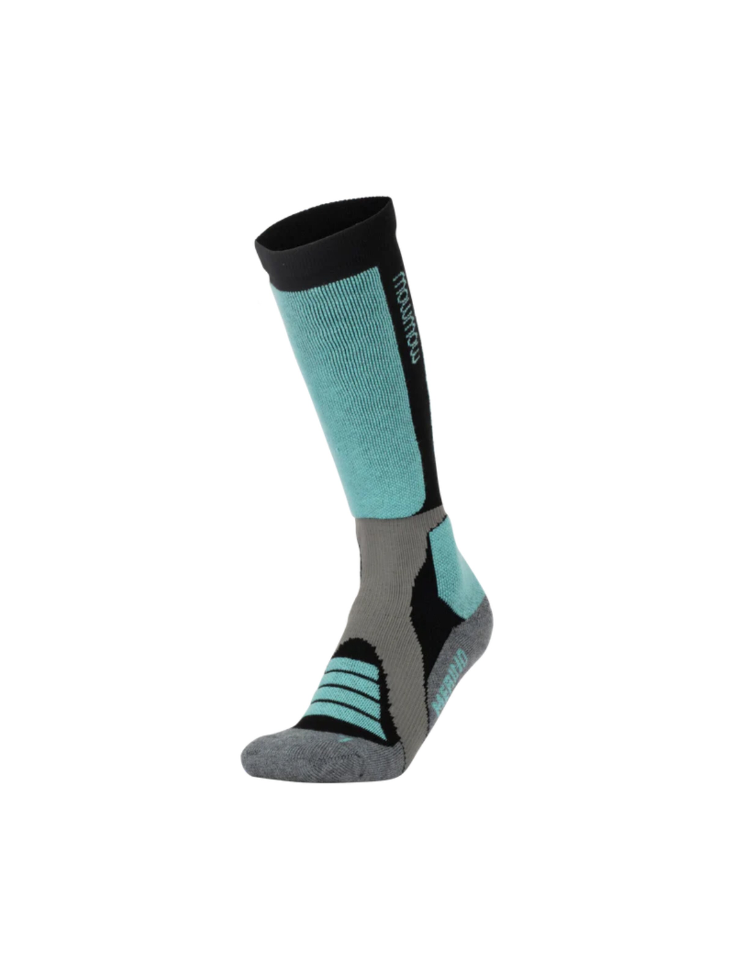 Mowmow Sportsokken 'MowMow Ski Socks - Silver Ions - Antibacterial - Men - Women - Size 39-42 - Gray' in Blauw: voorkant