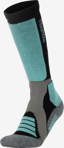 Mowmow Sportsokken 'MowMow Ski Socks - Silver Ions - Antibacterial - Men - Women - Size 39-42 - Gray' in Blauw: voorkant