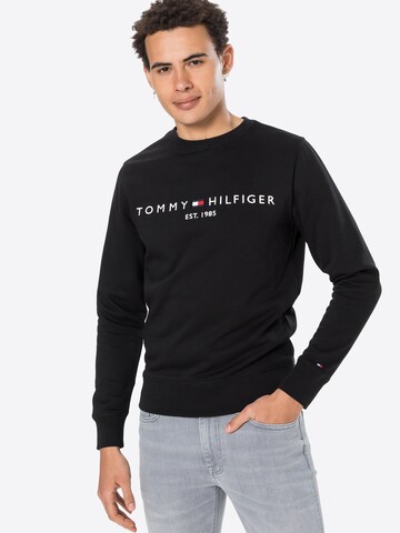 TOMMY HILFIGER Sweatshirt in Black: front