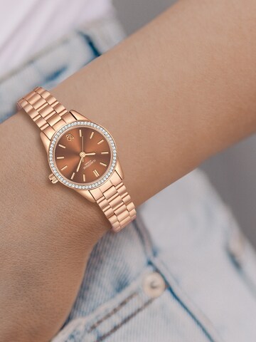 Glanzstücke München Analoguhr in Gold: Vorderseite