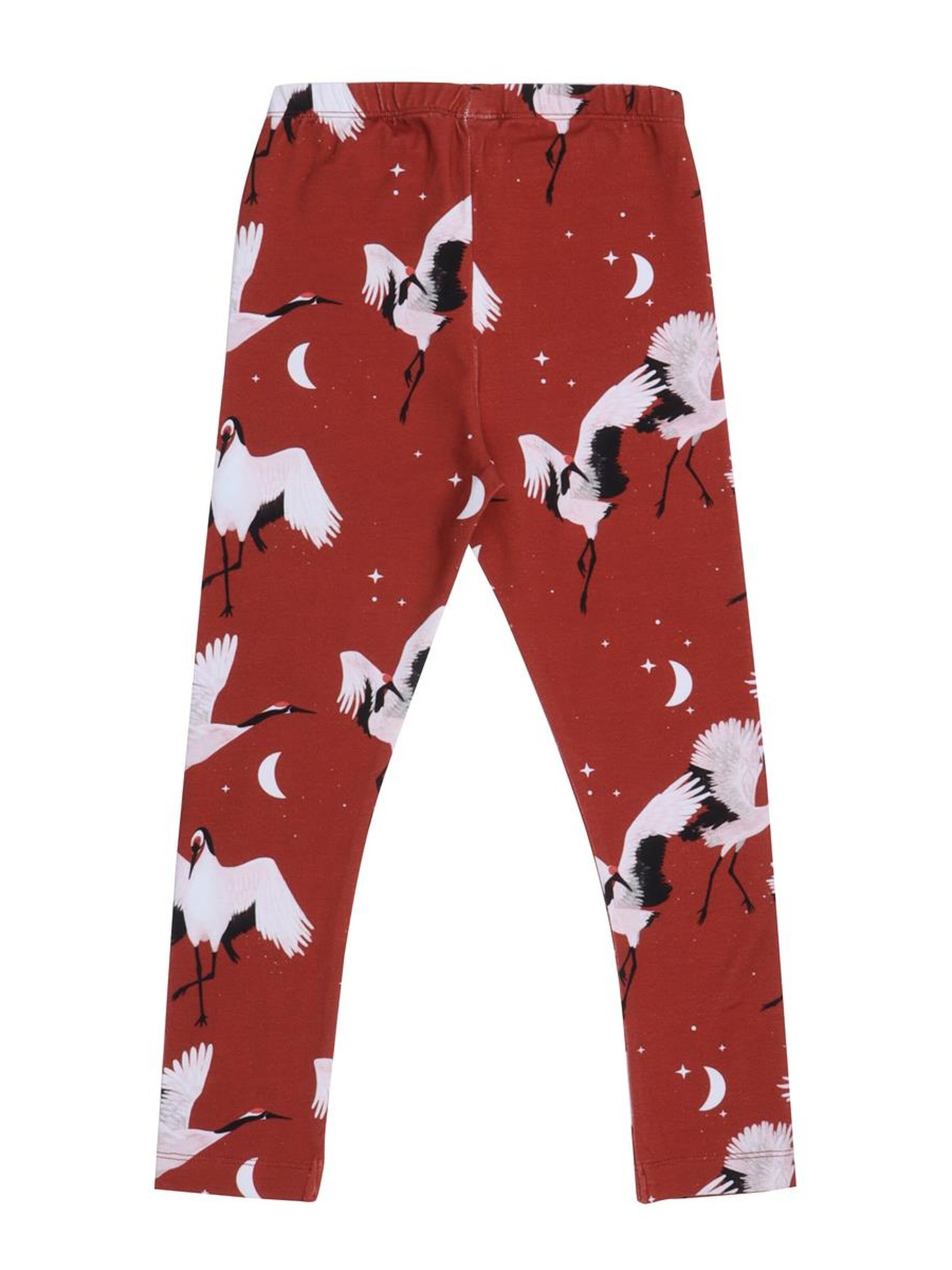 Walkiddy Skinny Leggings 'Dancing Cranes'‌‌‌‌‌‌‌‌‌ in Rot