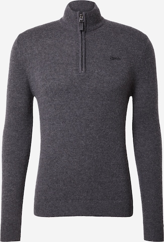 Superdry Sweater 'Essential' in Grey: front