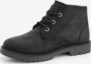 Travelin Lace-Up Ankle Boots 'Thorning' in Black: front