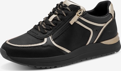 Tamaris Sneaker low i 38 i guld / sort, Produktvisning