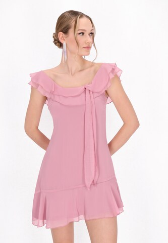 myMo at night - Vestido de gala 'Spring Summer' en rosa: frente