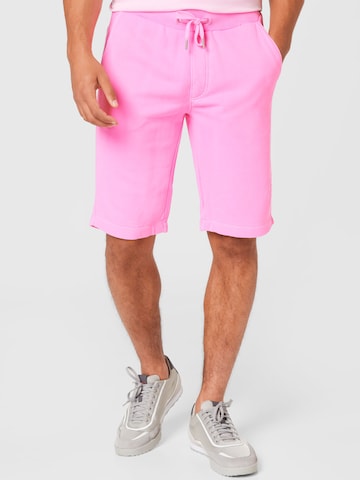 Calvin Klein Jeans Broek in Roze: voorkant