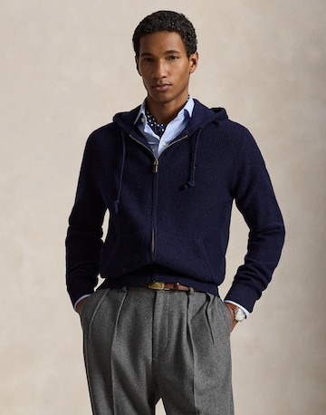 Polo Ralph Lauren Πλεκτή ζακέτα σε μπλε: μπροστά