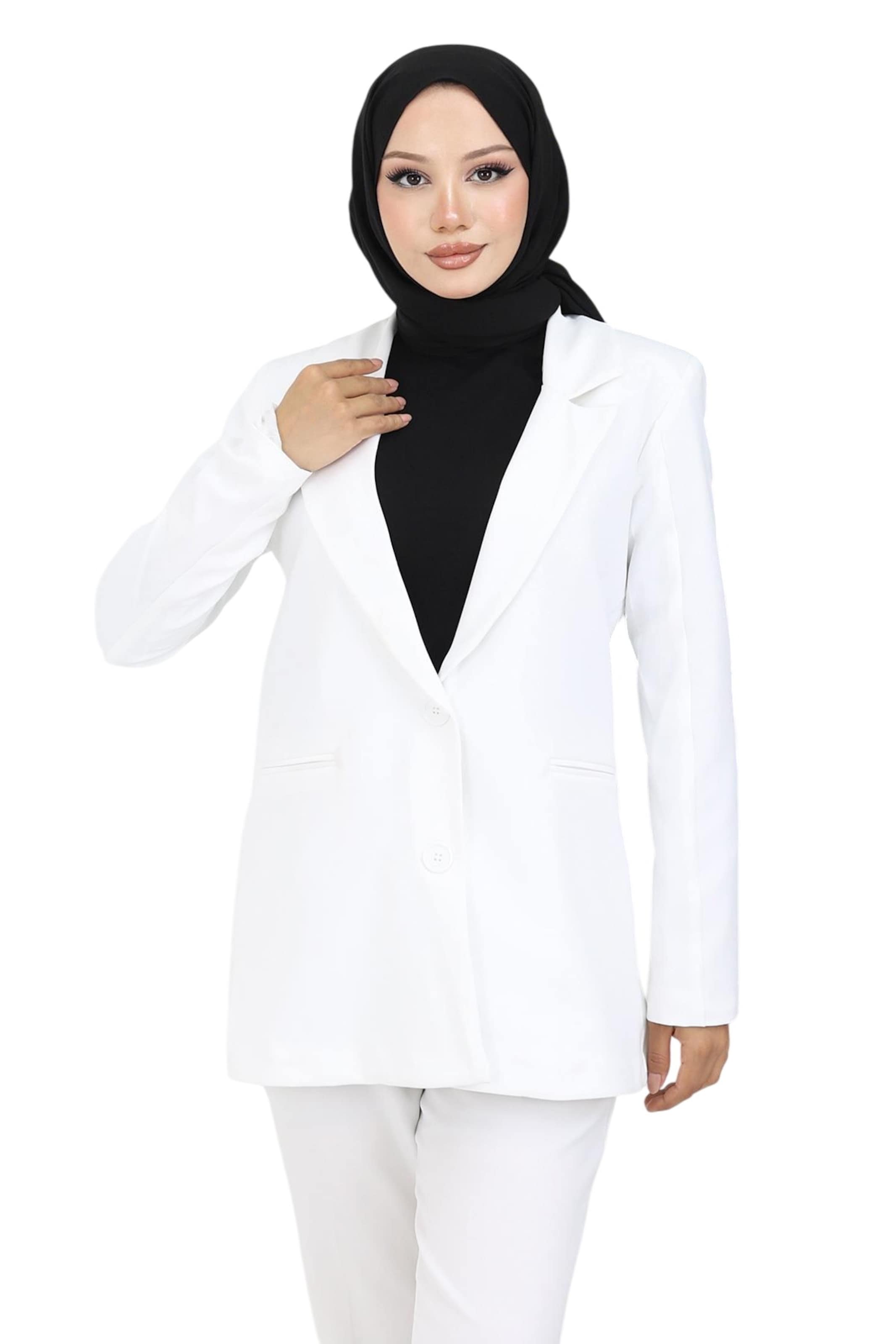 MODAMIHRAM Blazer in White: front