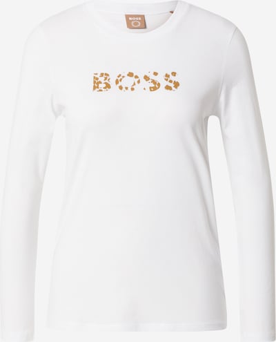 BOSS Orange Skjorte i cognac / hvit, Produktvisning