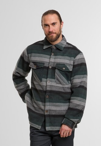 INDICODE JEANS Přechodná bunda 'Late' – šedá: přední strana