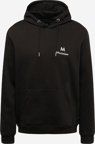 Matinique Sweatshirt 'Bradley' in Black: front