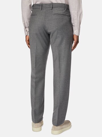 Boggi Milano Slimfit Ráncos nadrág - szürke