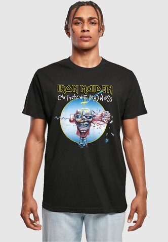Merchcode Shirt 'Iron Maiden - Madness' in Zwart: voorkant