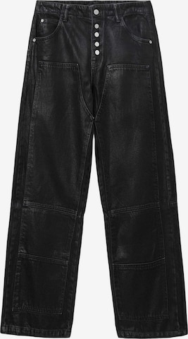 AllSaintsWide Leg/ Široke nogavice Traperice 'TAY' - crna boja: prednji dio