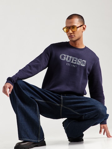 GUESS Sweatshirt in Blau: Vorderseite