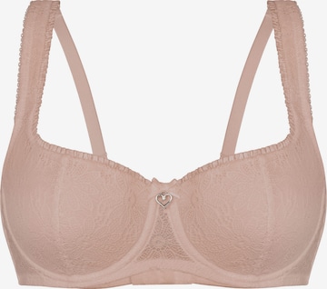 sassa Push-up Bra 'DIRNDL III' in Beige: front