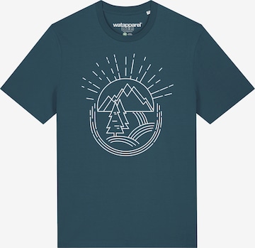 T-Shirt ' Natur ist schön ' Watapparel en bleu : devant