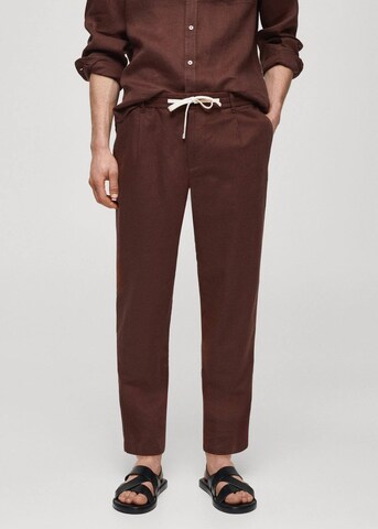 MANGO MAN Tapered Pants 'Romelino' in Red: front