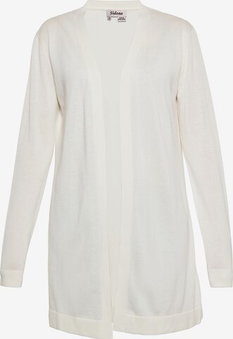 Sidona Knit Cardigan in White: front