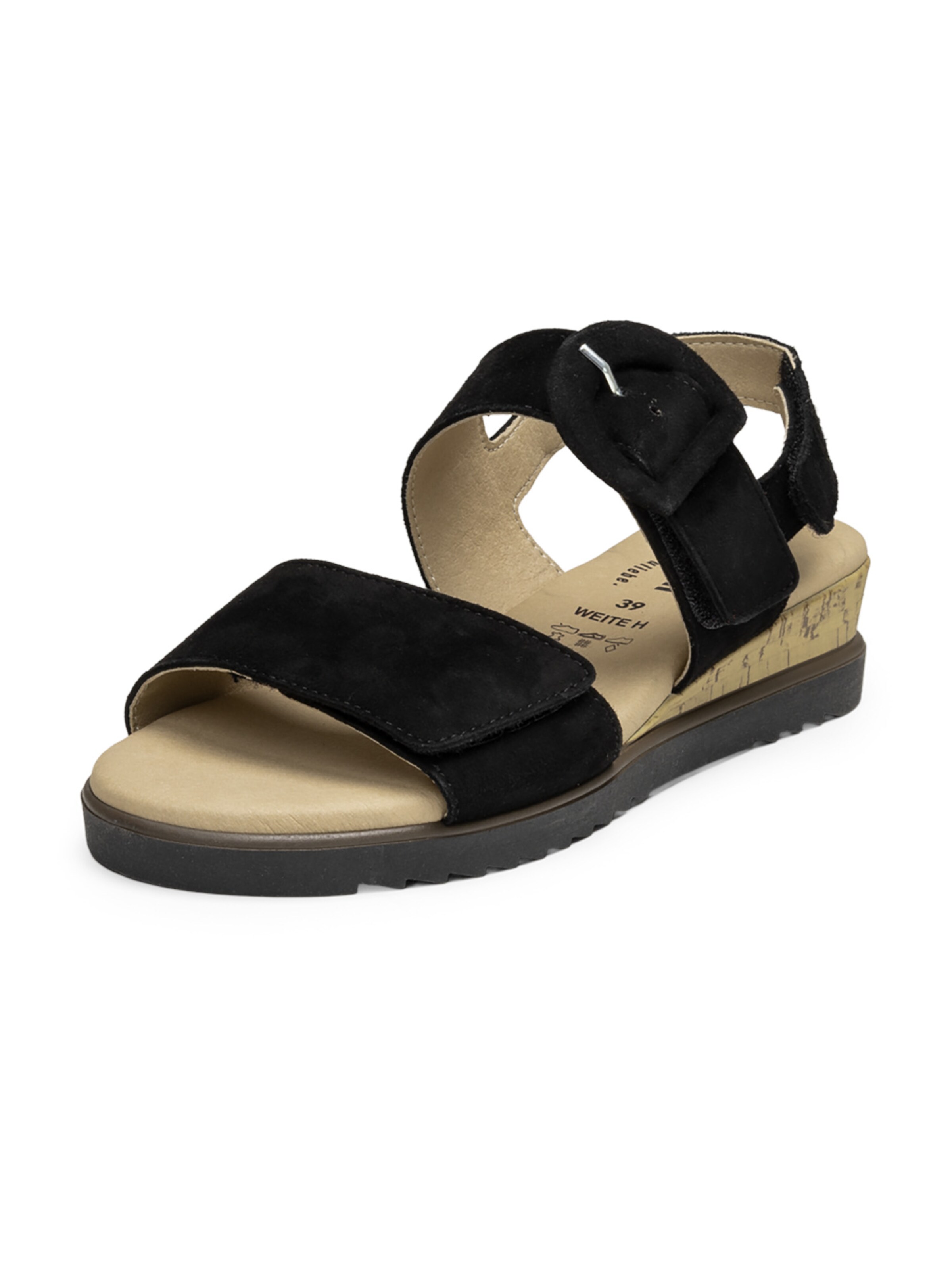 Sandalo con cinturino di VITAFORM in nero: frontale