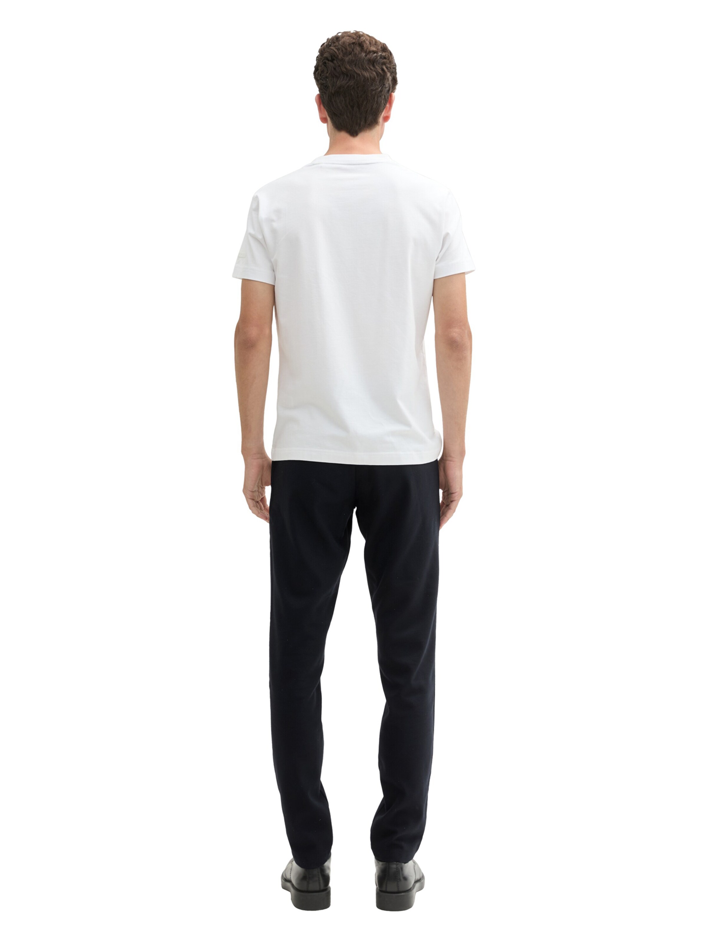 juoda TOM TAILOR Prigludęs „Chino“ stiliaus kelnės