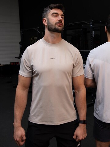 Fortex Fitness Shirt 'Everyday T-shirt' in Beige