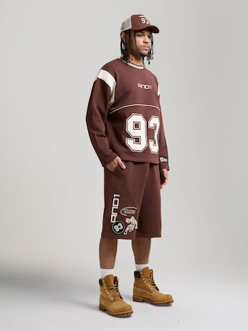 Sweat-shirt '93' AND1 en marron