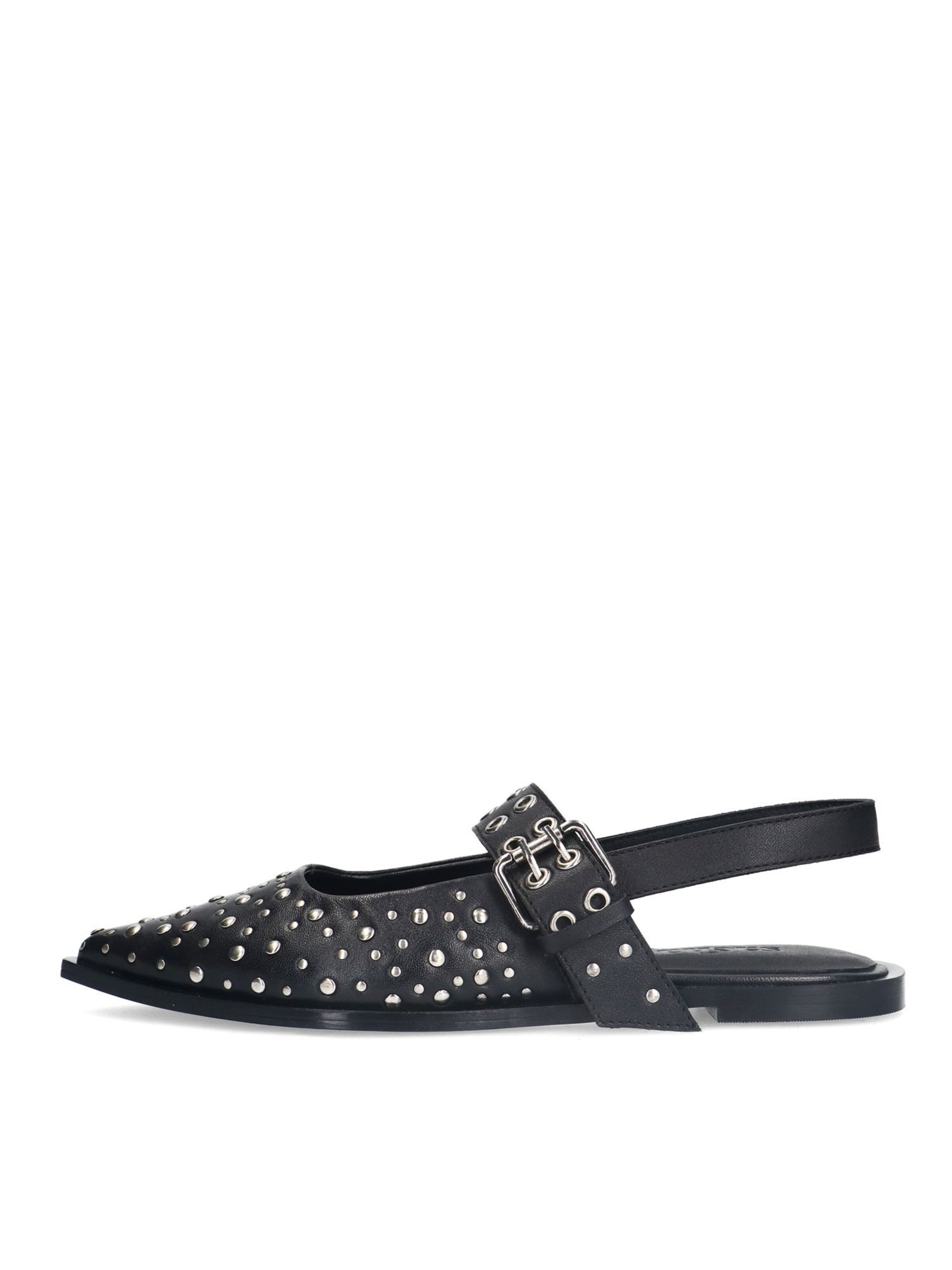 Ballerines à lanières SACHA en noir