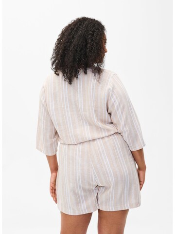 Zizzi Loosefit Hose 'VBITTEN' in Beige