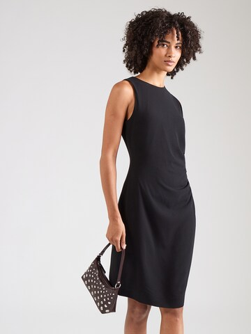 juoda HUGO Trumpa kokteilinė suknelė 'Kendela-1': priekis