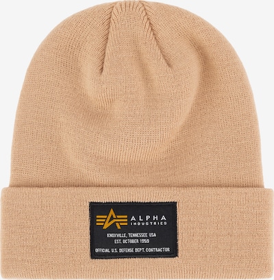 ALPHA INDUSTRIES Kapa u svijetlobež / crna / bijela, Pregled proizvoda