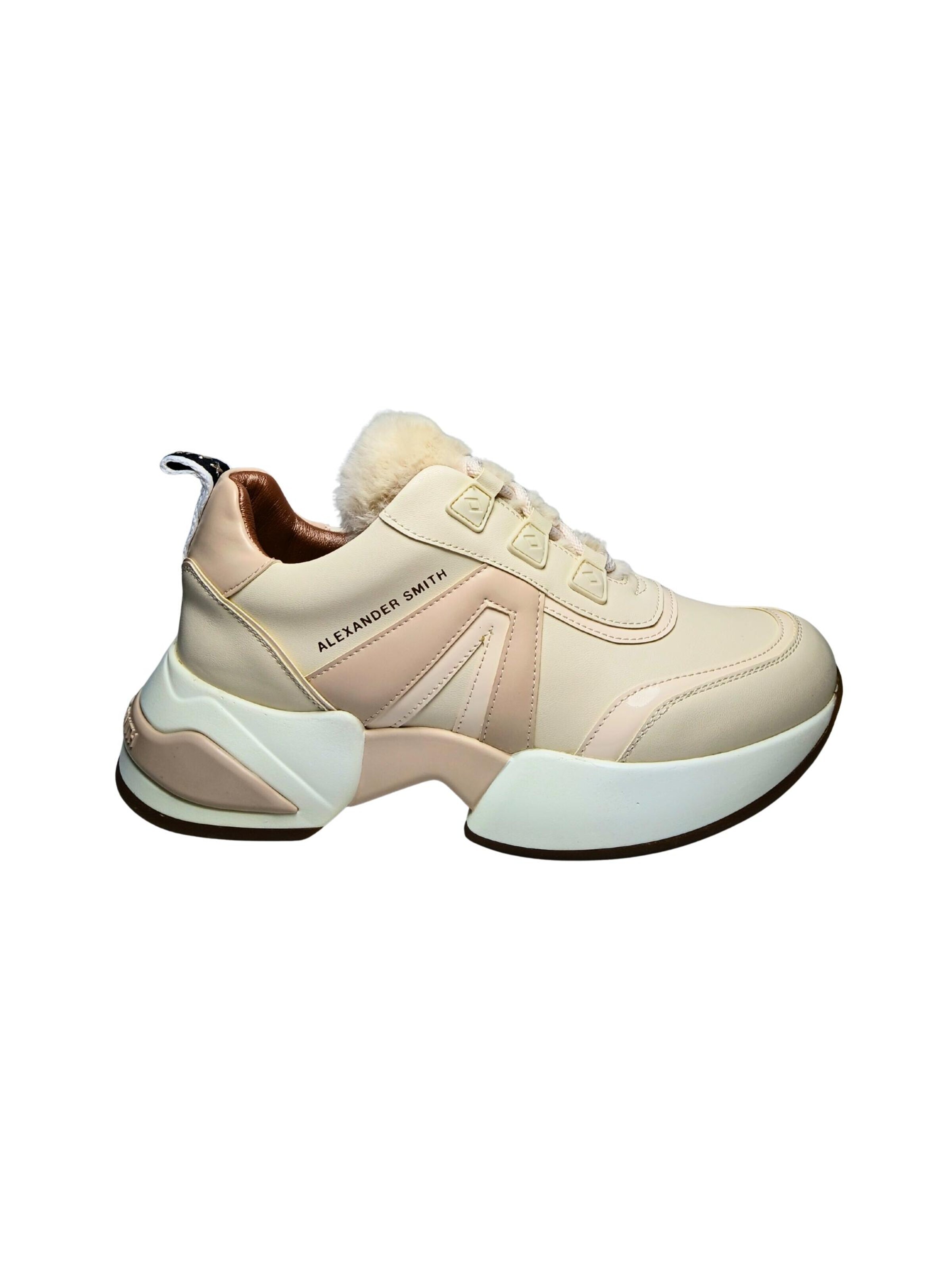 Alexander Smith Sneakers laag in Beige: voorkant
