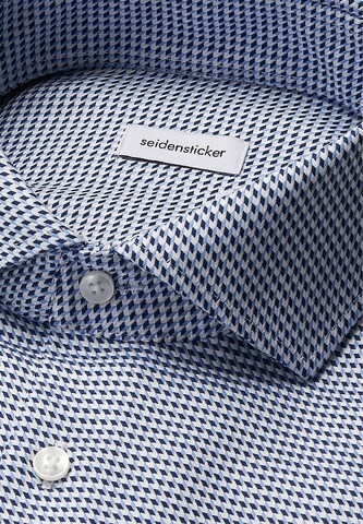 Fit confort Chemise business 'Schwarze Rose' SEIDENSTICKER en bleu