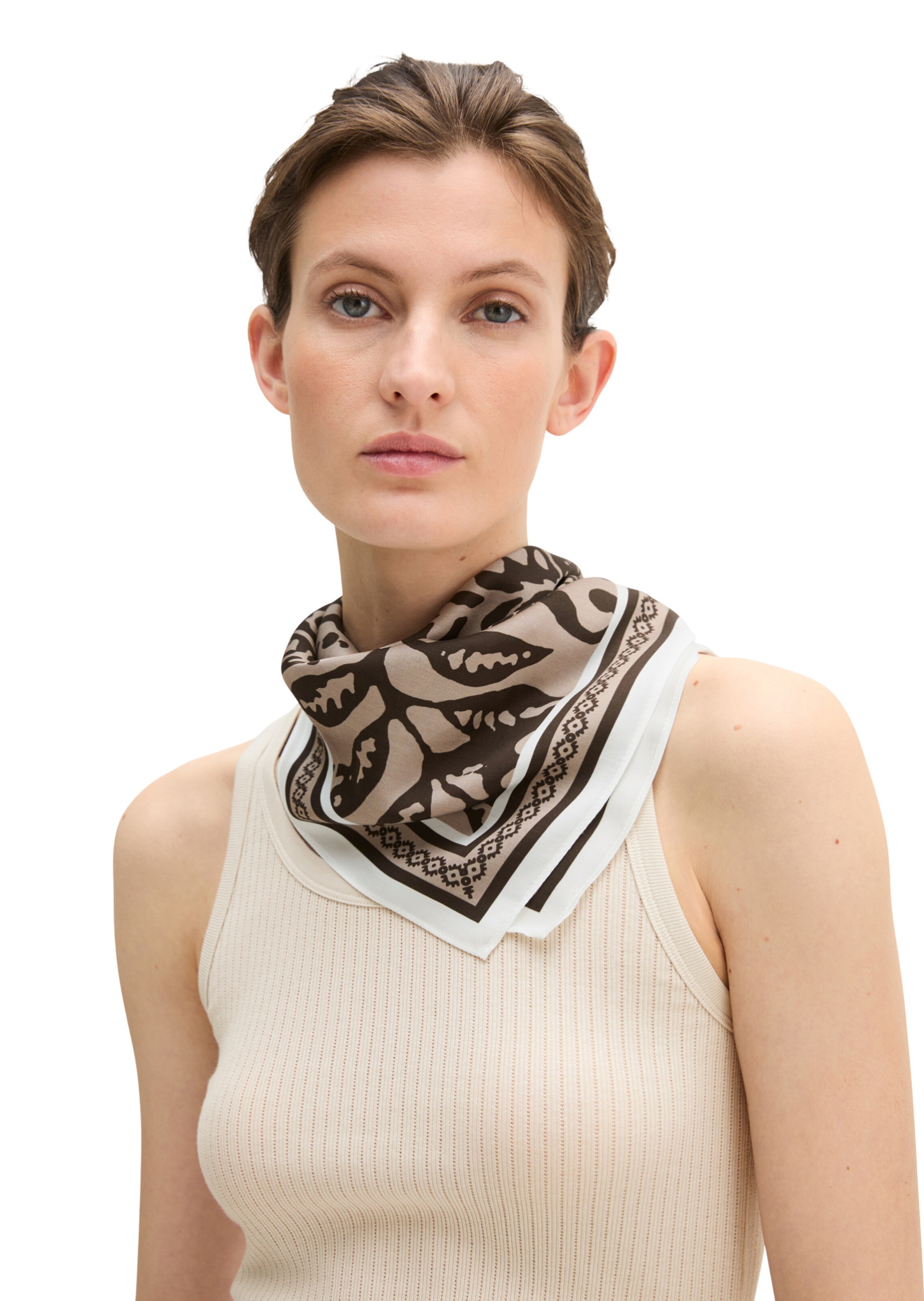 Marc O'Polo Tuch in Braun: Vorderseite