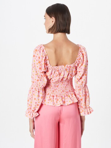 Nasty Gal Bluse i pink