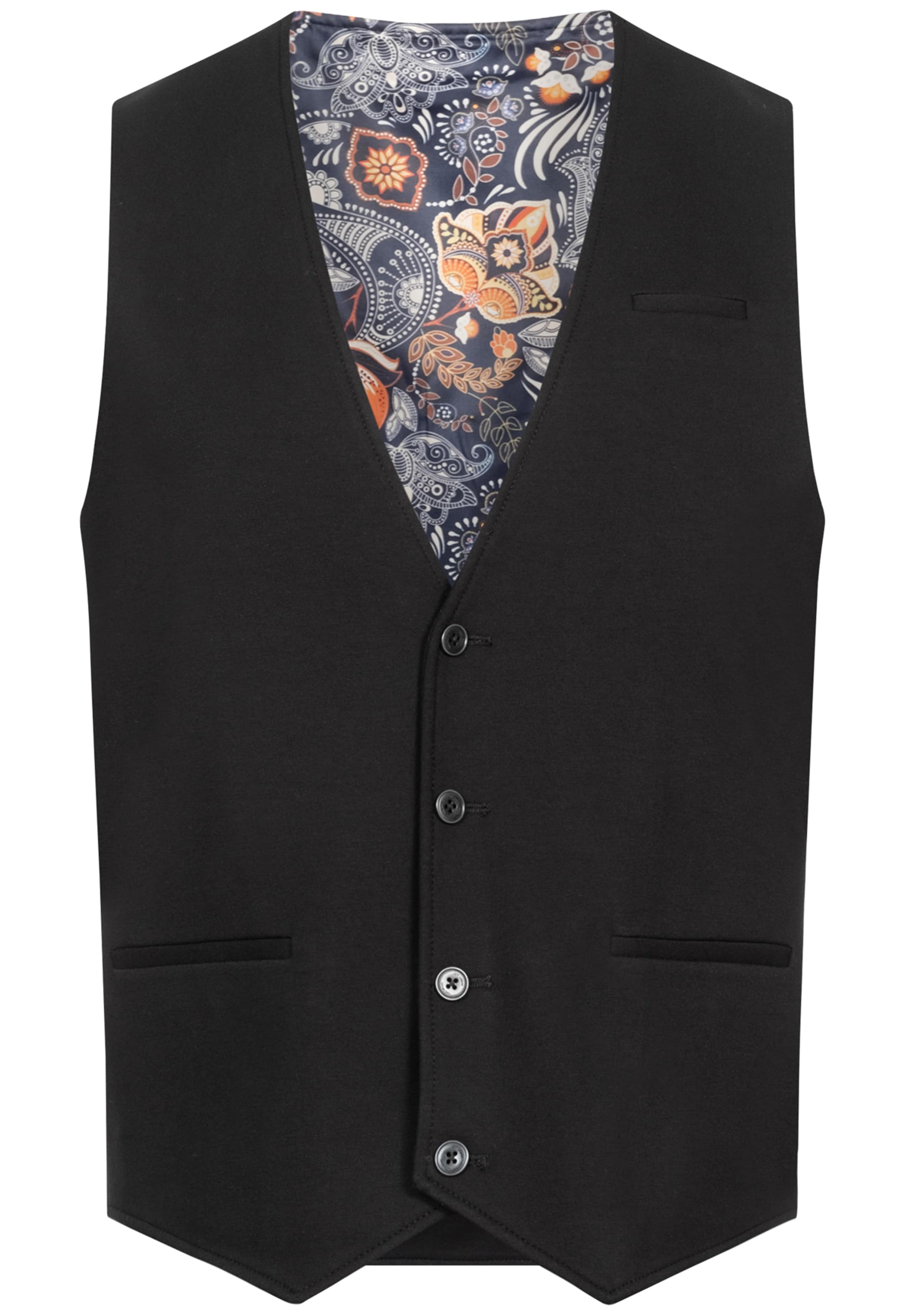 JEFF Suit vest 'Ezra' in Black: front