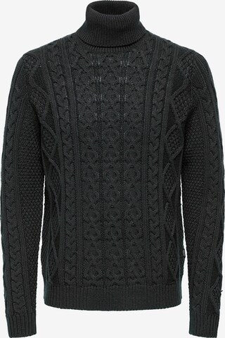 Only & Sons Pullover 'Rigge' in Grau: predná strana