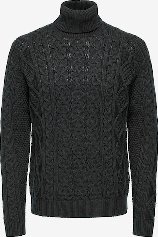 Only & Sons Sweater 'RIGGE' in Grey: front