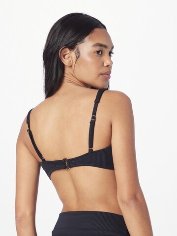 HOLLISTER Trikotni nedrčki Bikini zgornji del | črna barva