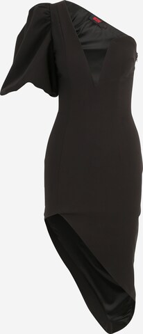 Misspap Cocktail Dress in Black: front