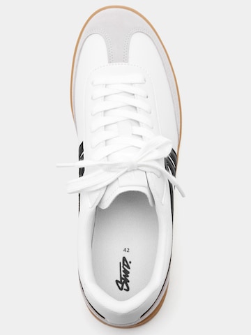 Pull&Bear Platform trainers in White