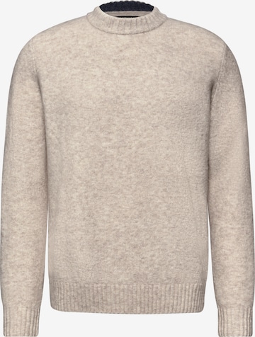 Street One MEN Pullover in Beige: Vorderseite