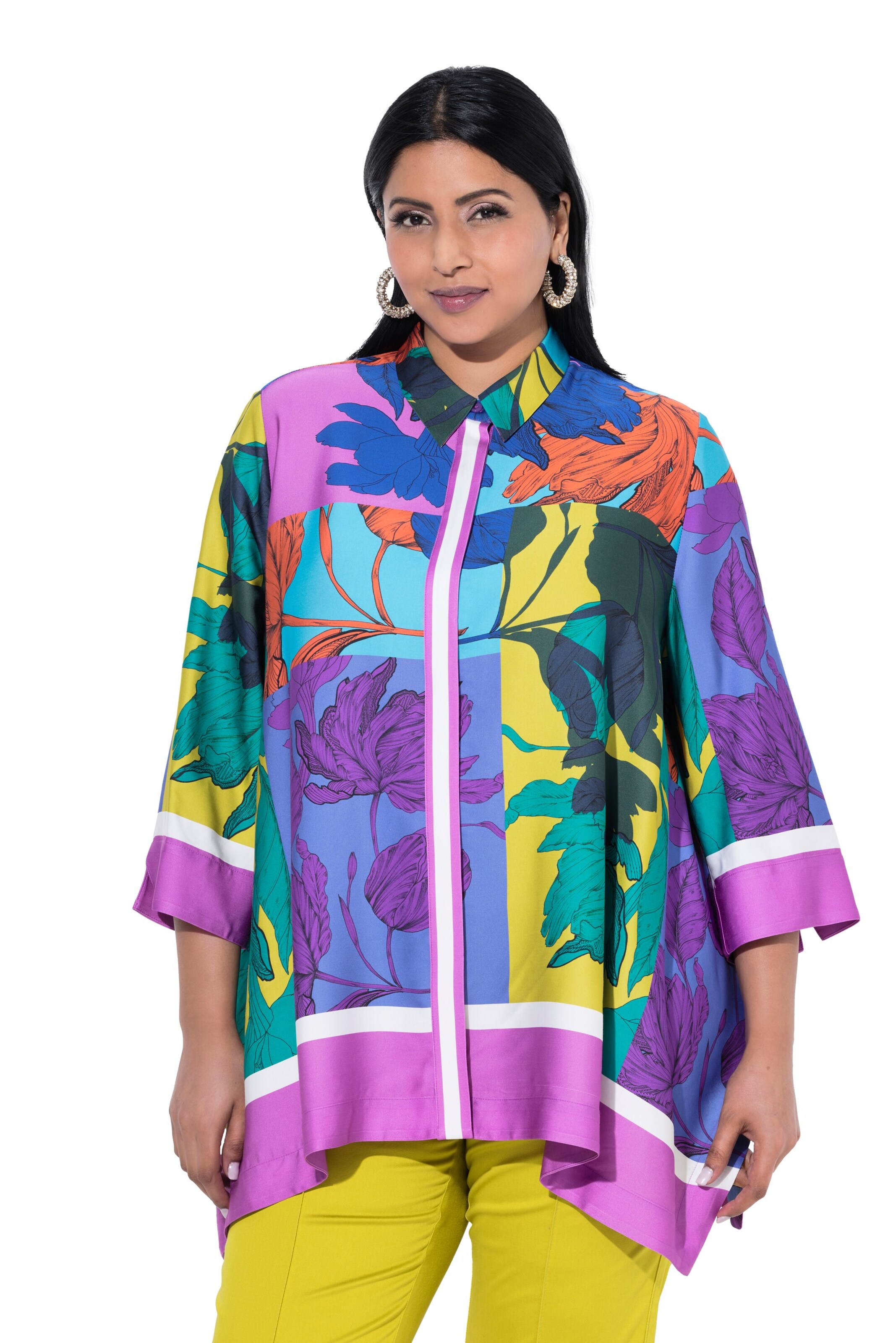 Ulla Popken Bluse in Mischfarben: Vorderseite