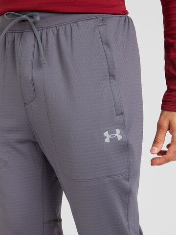 UNDER ARMOUR - Tapered Calças de desporto 'Vanish CW' em cinzento