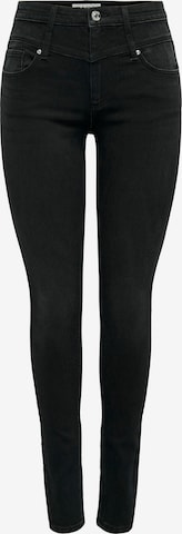 ONLY Skinny Jeans 'ROYAL-DAISY' in Black: front
