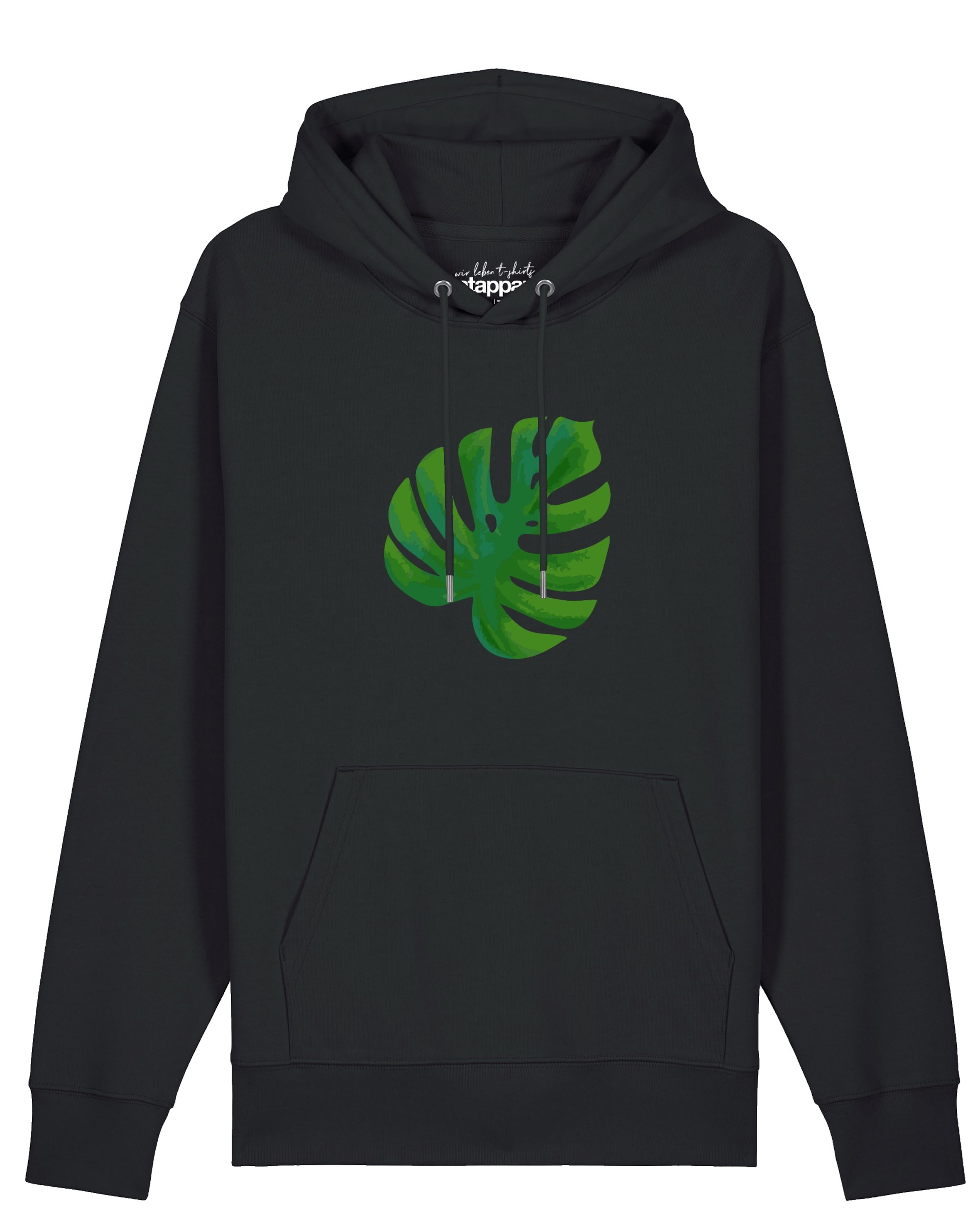 Pull-over 'Monstera 2.0' Watapparel en noir : devant