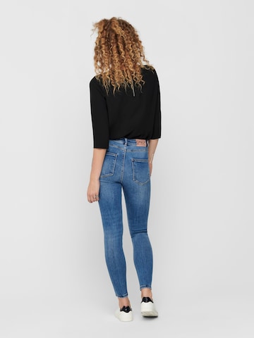 ONLY Slimfit Jeans 'Mila' in Blauw