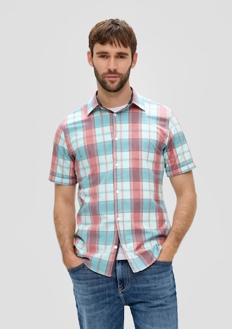 Coupe slim Chemise s.Oliver en bleu : devant