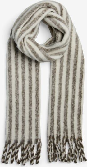 PIECES Šal 'PCMADICKEN' u tamno smeđa / bijela, Pregled proizvoda