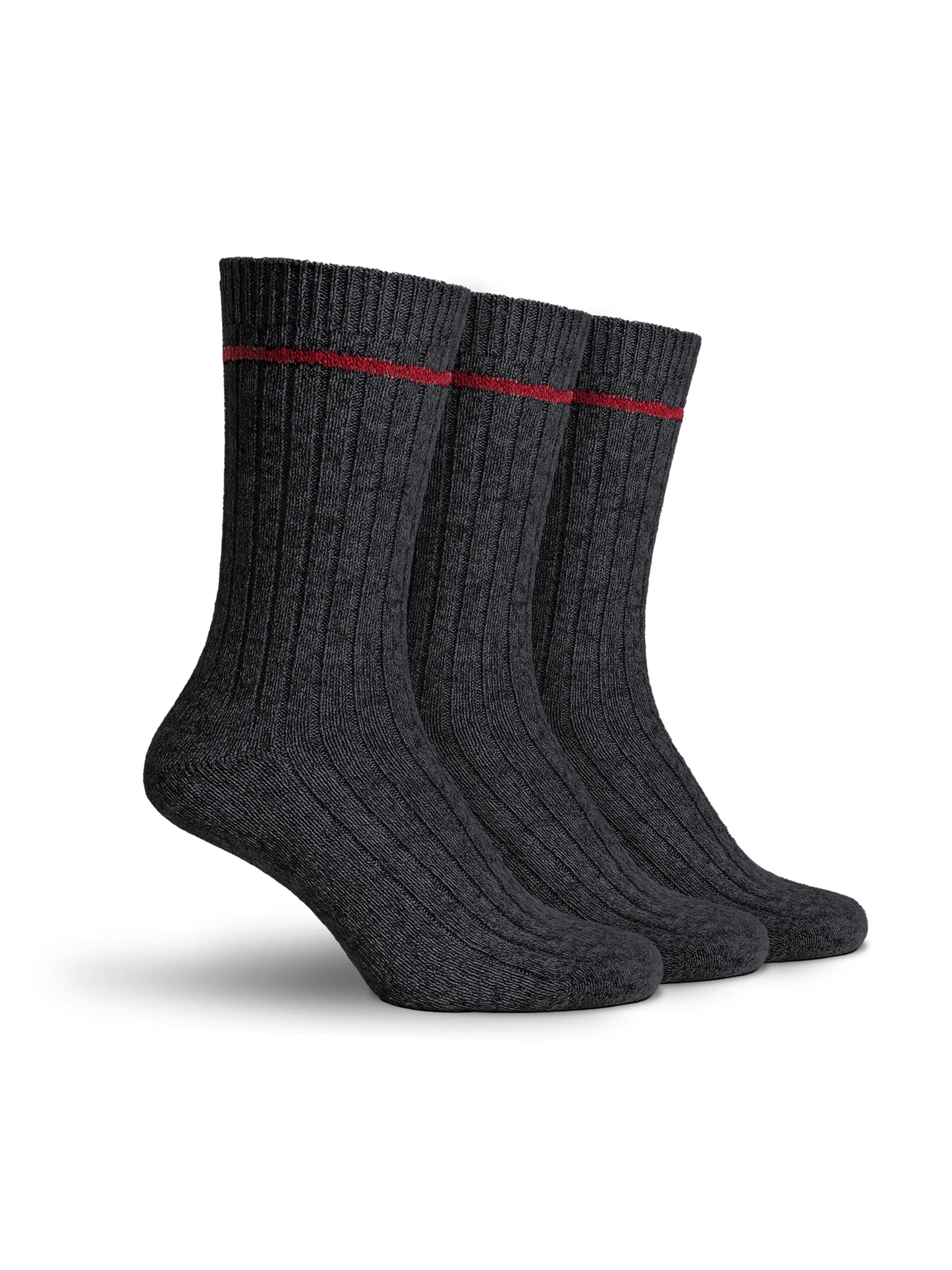 Chaussettes 'Norwegians Noorse sokken - 3 Paar' Sukats en gris